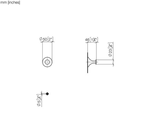 Dornbracht VAIA Hook in Brushed Platinum 83251809-06 (RRP £190+) - Picture 3 of 3