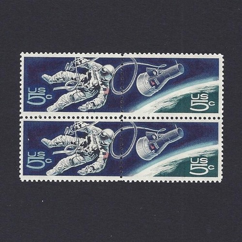 Gemini 4: First American Space Walk - Vintage Mint Set of 4 Stamps 56 Years Old! - Picture 1 of 3