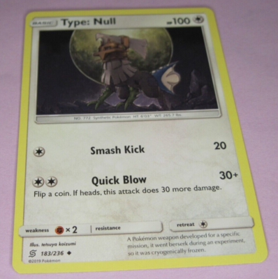 type null pokemon card Shiny vibes only The Hidden Fates Type: is a masterpiece in the Pokmon TCG world. With its striking silver and gold palette and connection to the mysterious Silvally, its a must-have Pokemon TCG - SM4S -