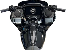 Black and Grey American Flag Dash Panel Insert Fits 2024 Street & Road Glides