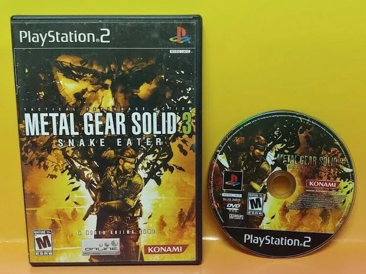 Metal Gear Solid 3 Snake Eater jogo playstation ps2