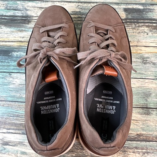 Johnston & Murphy Sneaker Herren 9 wasserdicht braun Leder XC4 Foust Oxford Schuh - Bild 7 von 14