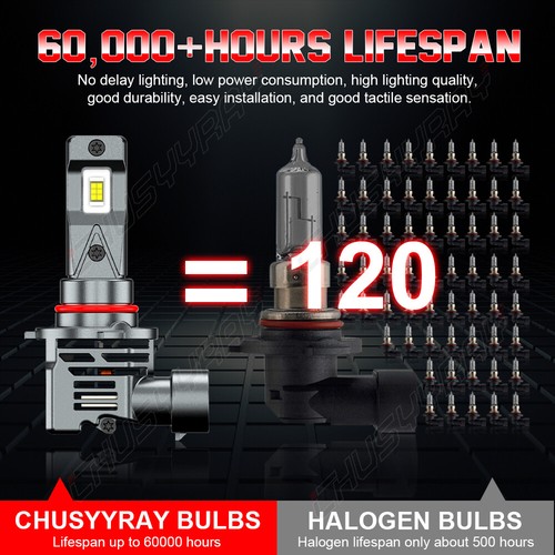 For Chevy Impala 2014-2020 LED Headlight+Side Marker Light+Turn Signal Bulbs 9pc - 第 2/16 張圖片