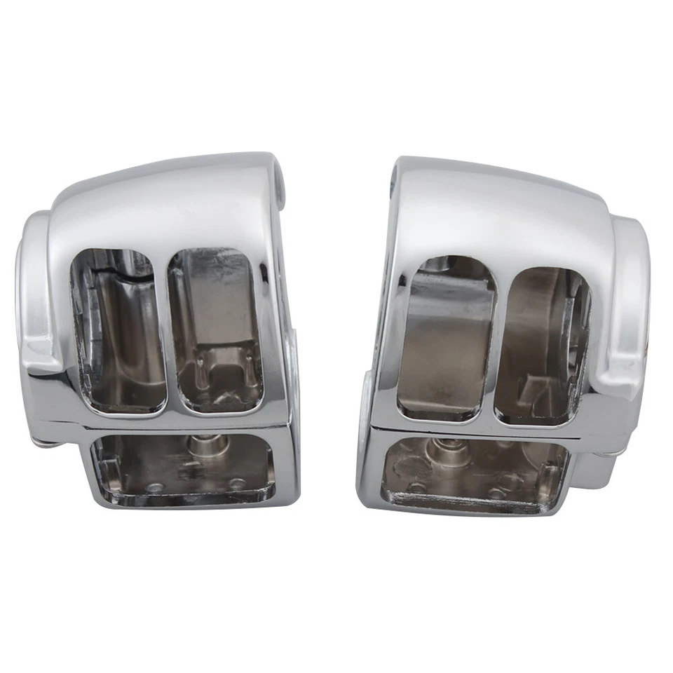 Kit de tampa de carcaça de interruptor cromado para Harley Softail Heritage Classic FLSTC 96--10 - Imagem 3 de 4