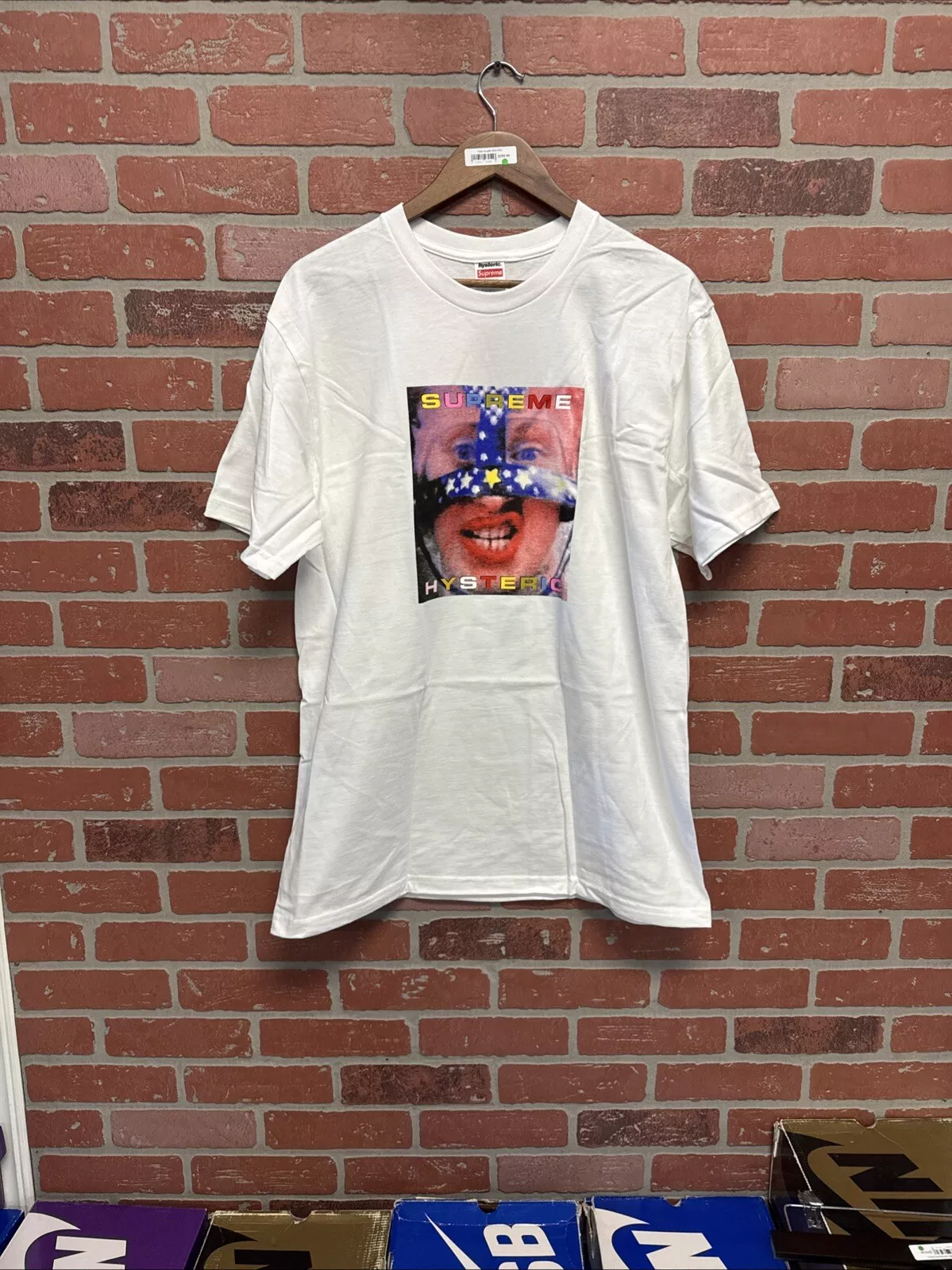 (S) Tee shirt anglais Supreme Barrington Levy & Jah Life 2016 blanc L NEUF