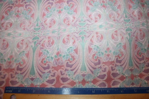 HOFFMAN WINDSOR COLLECTION - FLOURISHES II IN BLUE AND PINK -100% COTTON FABRIC - Picture 8 of 8