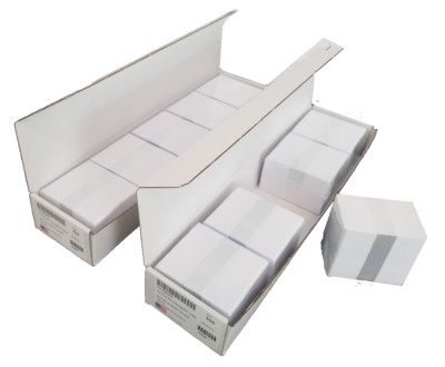 1000 PVC BLANK WHITE PLASTIC ID CARDS 30mil credit Card Size 