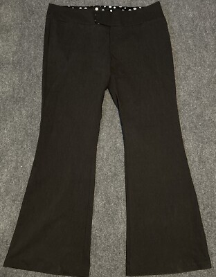 K. Mode Womens Dress Career Pants Black Stretch Flared Juniors Size 18 NWT  | eBay