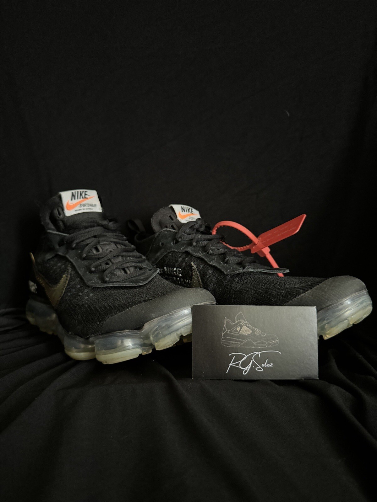 OFF WHITE X NIKE Taglia 10 5 Nike Air VaporMax x BIANCO SPORCO parte 2 2018 AA3831 002
