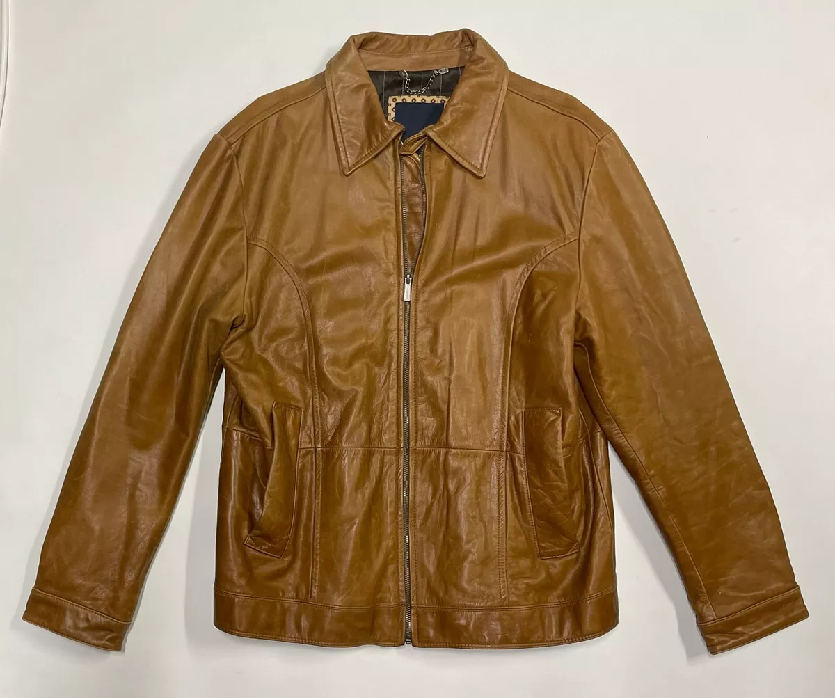 Vintage McNeal Maurice Leather Jacket Size XL Fight Club Old