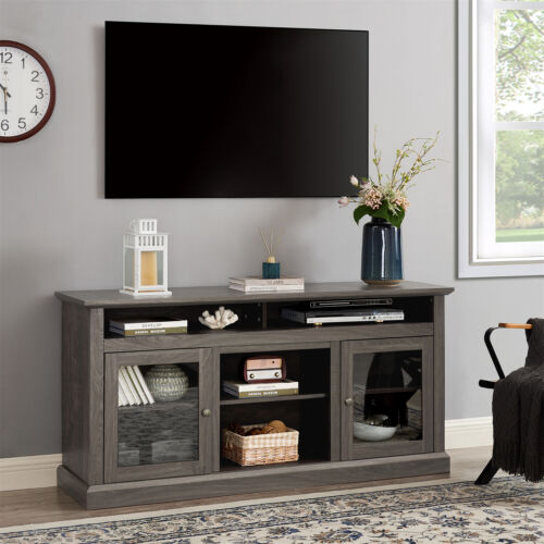 Farmhouse TV Stand Entertainment Center TV Media Console for TVs Up to 65in