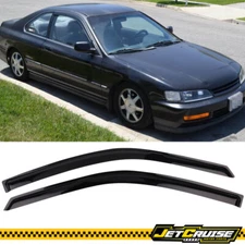 Fits 94-97 Honda Accord Coupe 2Dr Acrylic Window Visors Rain Sun Guard Deflector