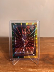 2021-22 Donruss Rated Rookie Jonathan Kuminga Green Yellow Laser - #240