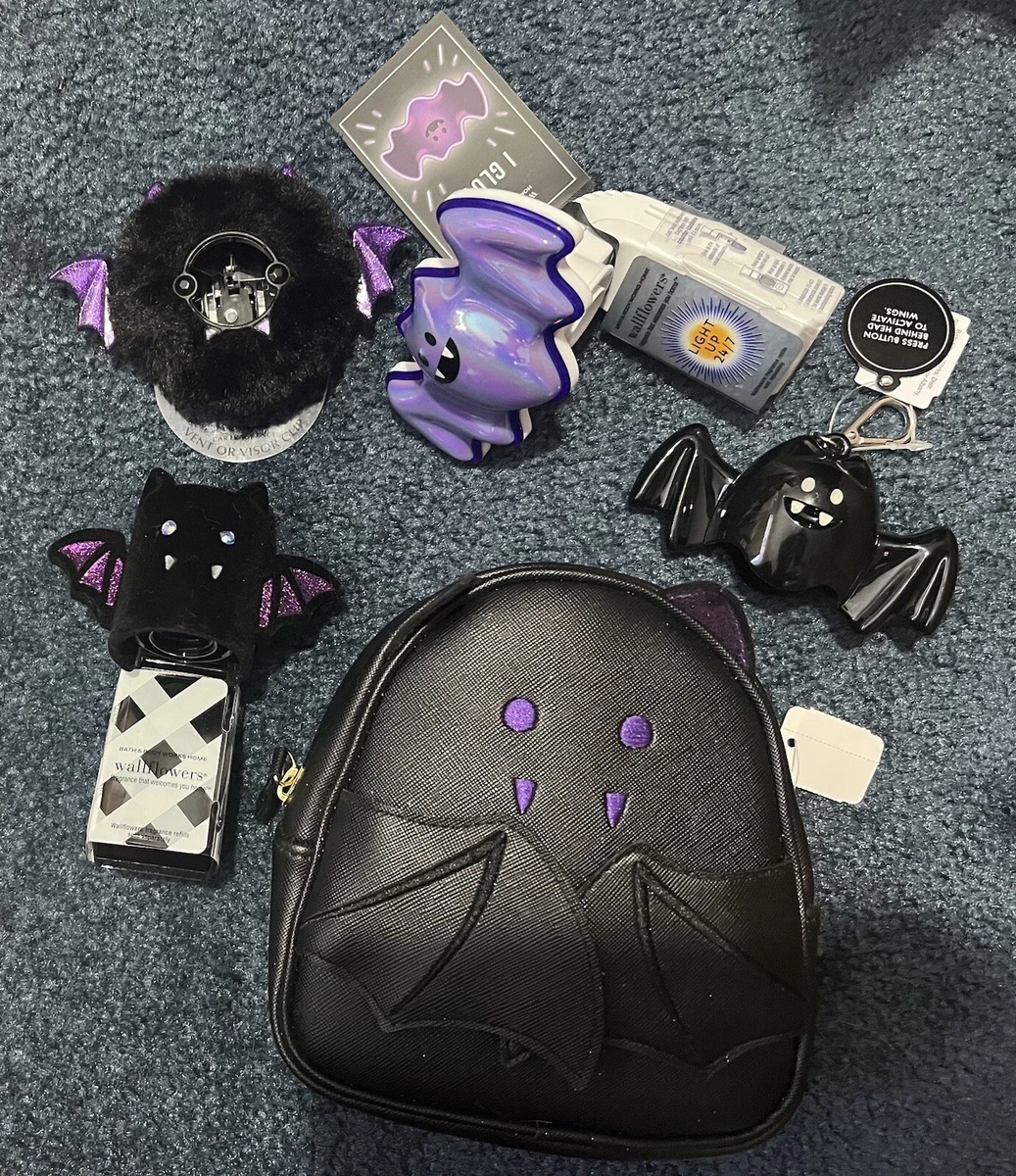 Bath Body Works X5 Bat Bag 2 Wallflower Plugs Bac Holder