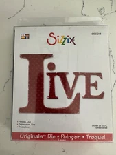 Sizzix Original Large Die Phrase, Live Designed by Rachael Bright Crafts #656213