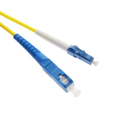 5m LC/UPC-SC/UPC Singlemode Simplex OFNR 2.0mm Fiber Optic Patch Cable