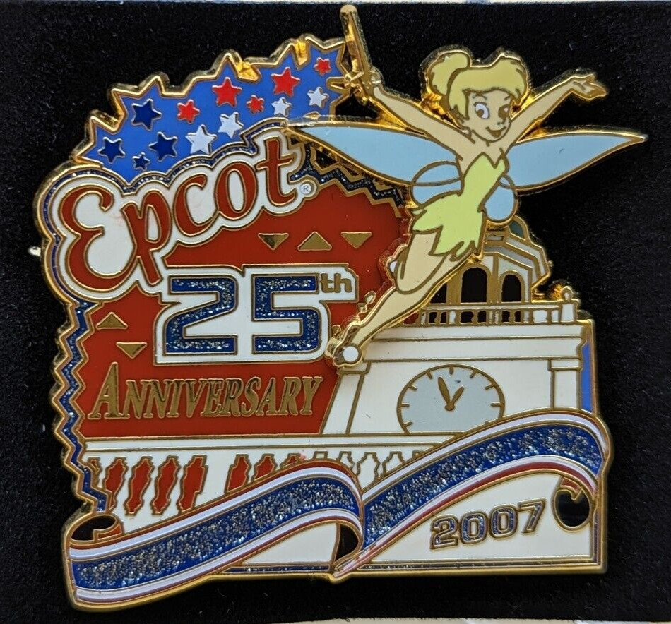 Disney Pin WDW TINKERBELL Epcot 25th Anniversary 2007 Limited Edition of 2500