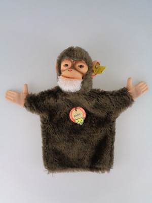 Steiff Handpuppe Schimpanse Jocko 6500/17 KFS 1969 - 1972 (7686)