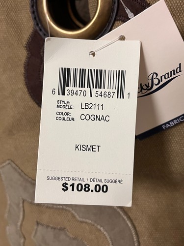 Lucky Brand Kismet Canvas Tote Cognac LB2111 NWT - Picture 8 of 8