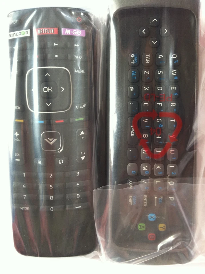 New Vizio Smart tv qwerty keyboard Remote for SV422XVT SV472XVT VF552XVT M470NV - Image 2 of 3
