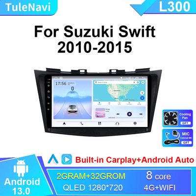 For SUZUKI Swift 4 2010-2015 CarPlay Car Stereo Radio Multimedia GPS Navi Screen