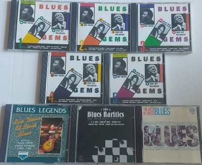 8CDs Various Artists - Blues gems 1-5 + Low down St. Louis Blues + 2 Chess Blues