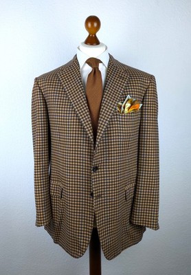 NEUW Brioni S 160's Schurwolle 44 US 54 EU 27,5 DE Shepherd's Karo RARES Sakko