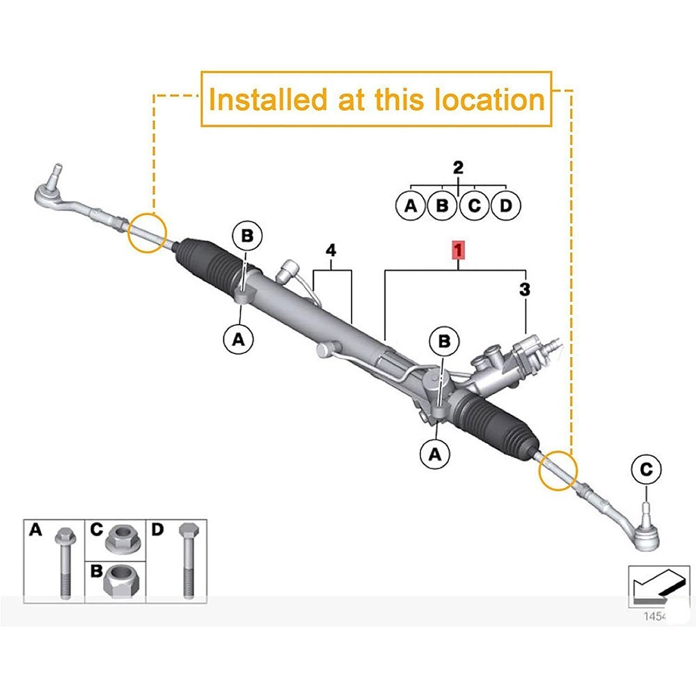 Rolls-Royce Phantom Inner Inner tie rod P/N 32210422879