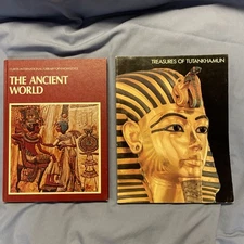 Lot Of 2 Books The Ancient World 1968 And Treasures Of Tutankhamun 1976