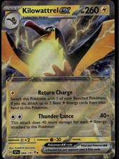 Carta Pokemon Kilowattrel ex Doppia Rara SV08 Scintille Urgenti 068/191 Fulmine