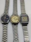 Lot of 3 Vintage Seiko 5 and 1 Orient Automatic Day-Date Men's Japanese Watches