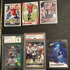 Panini Rob Gronkowski Graded NFL Card Lot 2015 Prizm, 2019 Prestige Patriots