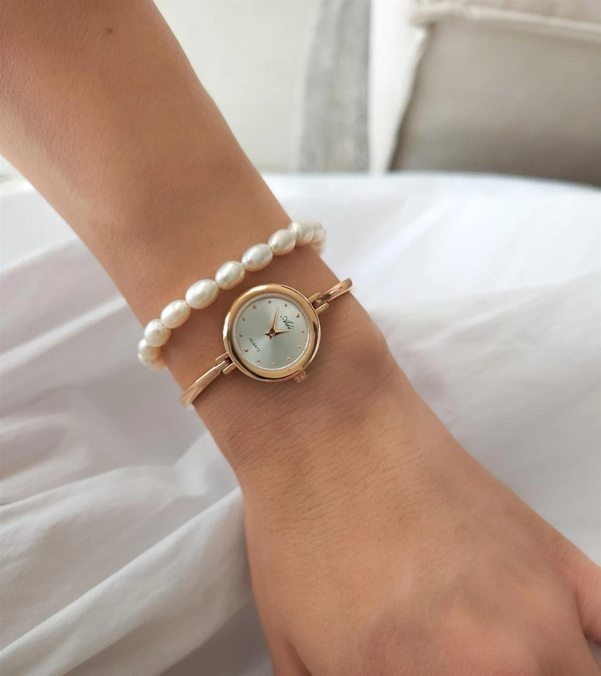 Женские часы Adi с браслетом из розового золота с сапфировым стеклом, повседневная одежда 20 мм - Изображение 3 из 4