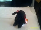 Vtg. Ty Beanie Baby-GiGi the Black Poodle-org tags-DOB 4/7/97-Bent SHT