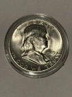 1949-D FRANKLIN HALF DOLLAR CHOICE UNC FBL BLAST WHITE Silver Coin