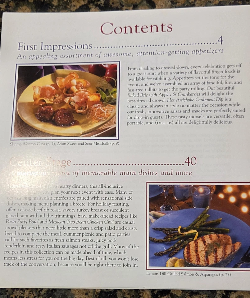 The Pampered Chef Celebrate! Family Friends & Great Food Spiral-Bound Cookbook  - Image 3 of 4