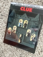 Clue 40th Anniversary Steelbook 4k Ultra HD Blu Ray Opened NO DIGITAL