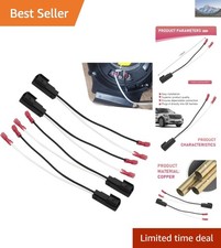4PCS Car Speaker Wiring Harness - Easy Installation for Major Models
