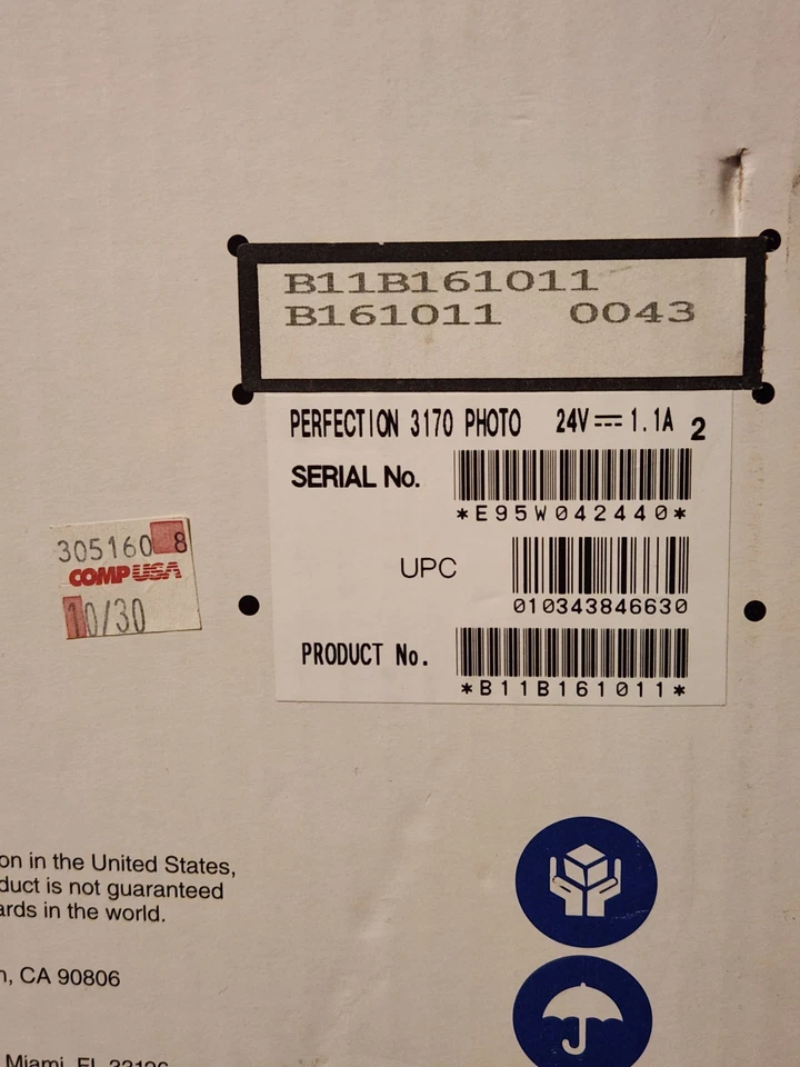 Epson Perfection 3170 Photo Long Flatbed Color Scanner Open Box No Software Disc - Image 3 of 4