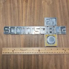 OEM GM CHEVROLET SCOTTSDALE 20 FENDER EMBLEM BADGE CHEVY PART #14026446-20