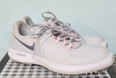 NIKE GOLF Women AIR ZOOM ACCURATE Sneakers Size 10  Platinum  Preowned Good Cond