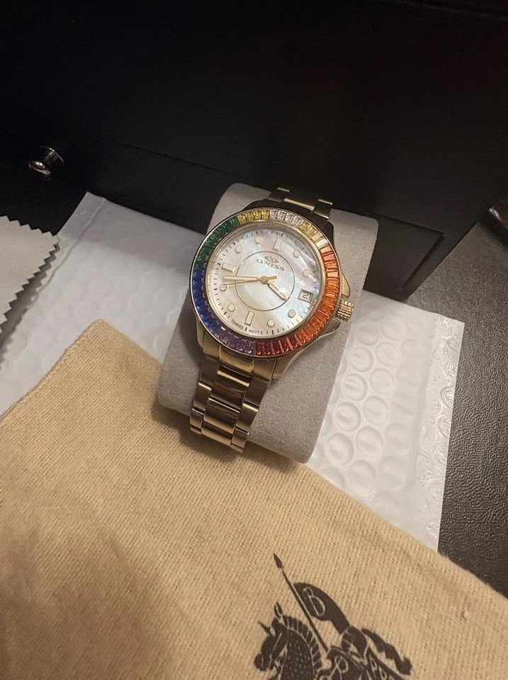 ON-7324-40 Oniss Reloj de Cuarzo para Mujer con Movimiento Suizo y Pulsera SS *NUEVO* Foto 3 de 4