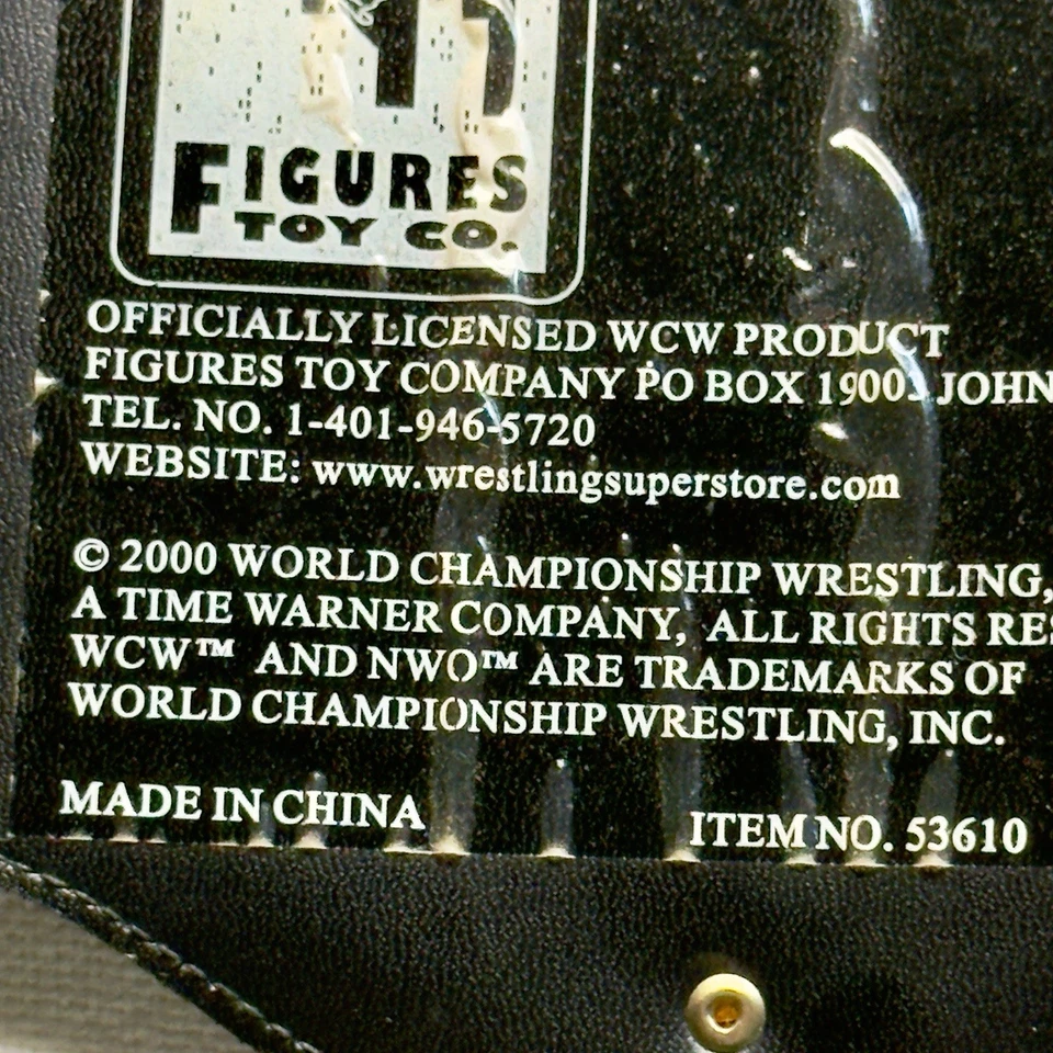 WCW World Television (TV) Championship Belt Title 2000 Figures Toy Co Rare - Image 4 of 4