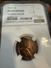 1939 Lincoln Wheat Cent–Proof Details–Altered Color–DDO-004 Doubled Die-NGC