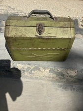 Vintage Simonsen Metal Tackle Box See Photos