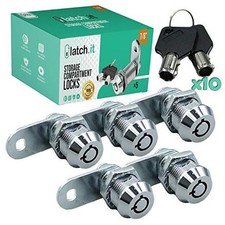 7/8  RV Storage Locks  5-Pack RV Compartment Locks  7/8" Chrome 5-Pack