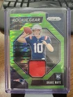 2024 Panini Prizm - Rookie Gear Drake Maye #RG-DME Neon Green Pulsar Prizm