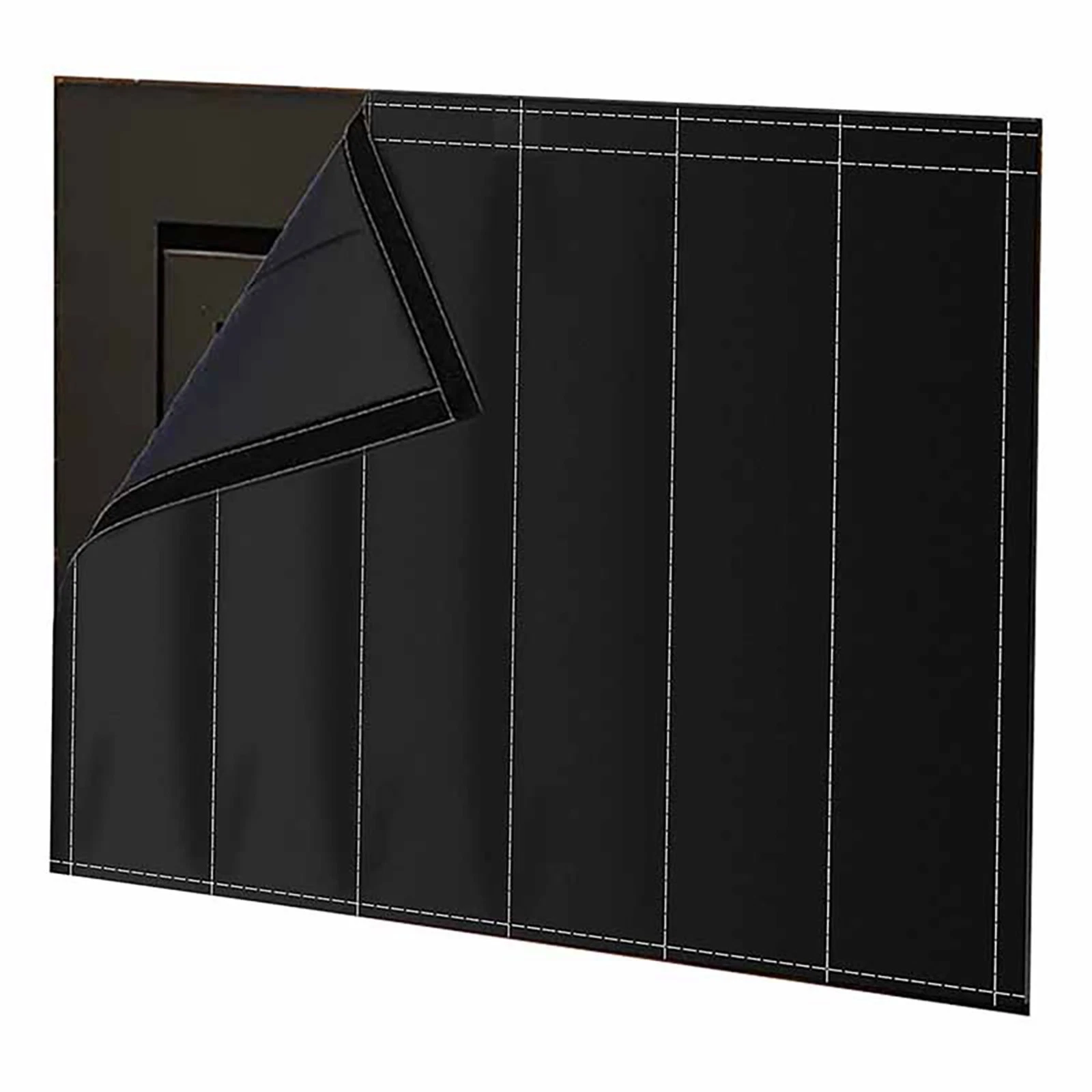 Durable Fireproof Blanket Fireplace Cover Oxford Cloth Oxford Fabric Black