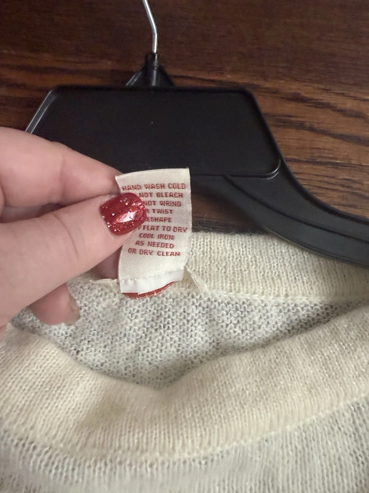 Sundance Ivory Mujer Talla Pequeña Crochet Tejido Usado en Excelente Condición Diseño Ligero Único Foto 4 de 4