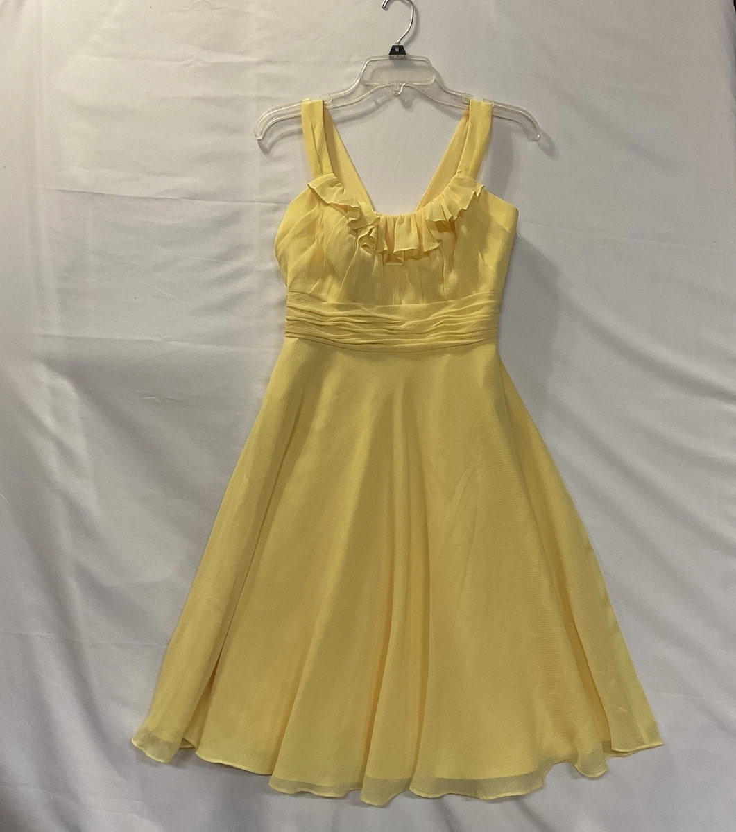 ebay yellow bridesmaid dresses Navy Blue Deep V Neck A Line Vintage Ruched Waist Capped Sleeve Swing –  Pretty Kitty Fashion main image 1
